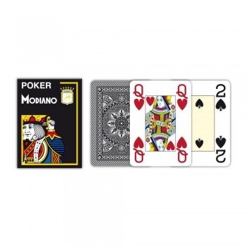 Modiano Poker  žaidimų kortos (juodos)